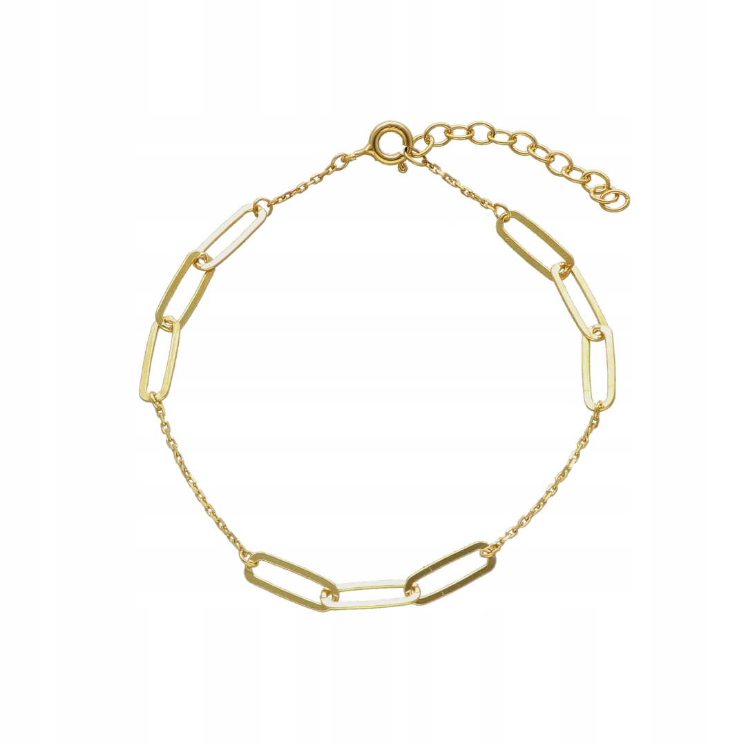 Náramek sponky stříbro pozlacené