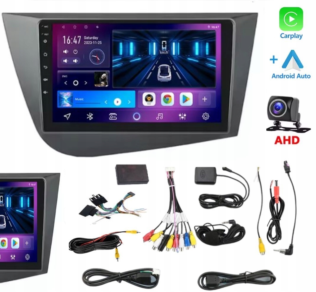 RADIO SAMOCHODOWE SEAT LEON od 2005 do 2012 ANDROID NAWIGACJA BT KAMERA