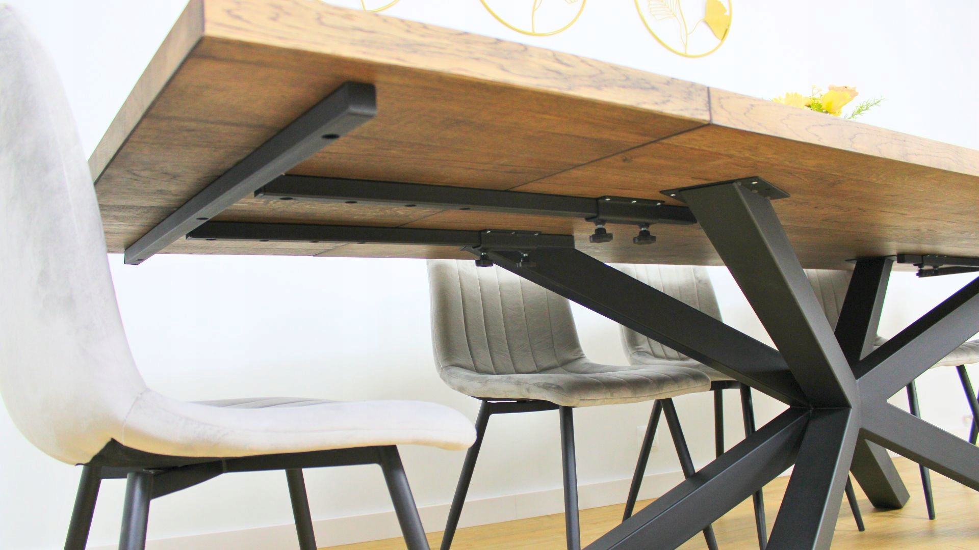 Stół Loftowy Do Jadalni Stół Loftowy Dębowy 160x100 cm LITY DĄB Pająk Głębokość mebla 160 cm