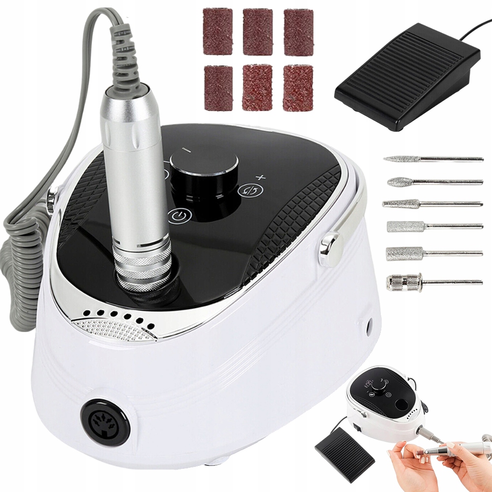 Bruska Na Nehty Manikúra Pedikúra Led Displej S Nožními Pedály