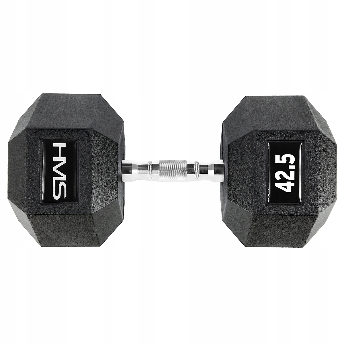 HANTLA HANTELKA GUMOWA HMS HEX PRO 42,5 KG TRENING SIŁOWNIA SPORT