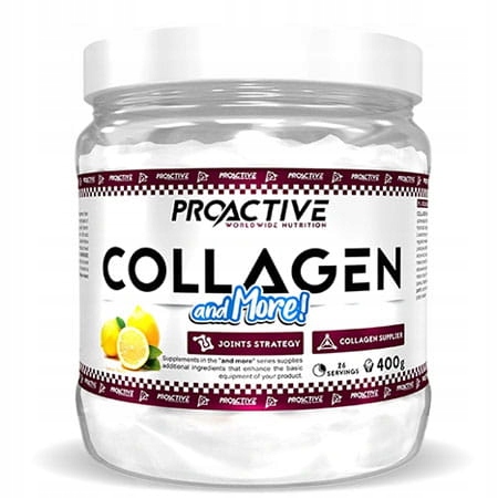 PROACTIVE Kolagen MSM Glukozamina Chondroityna na Stawy Skórę 400g — 7