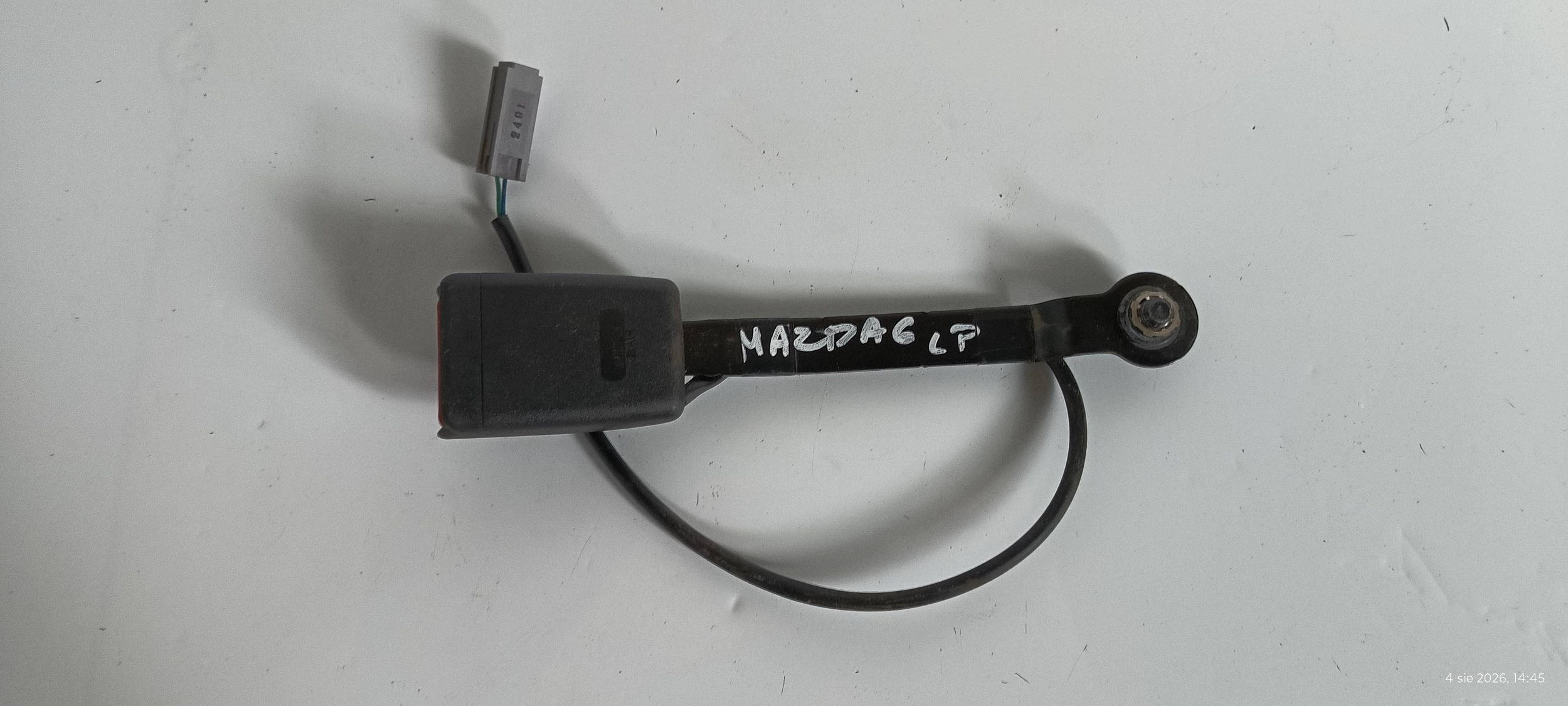ZAPINKA KLAMRA supports safety left front MAZDA 6 III GJ 2013