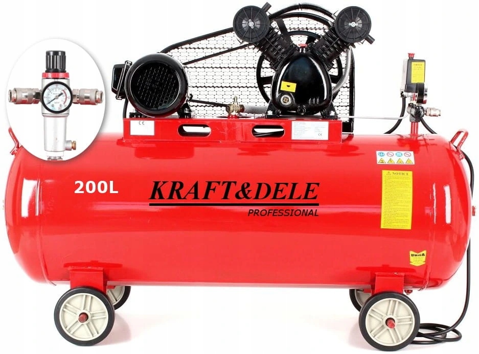Olejový kompresor 200 l 2 piesty KD1473 separátor