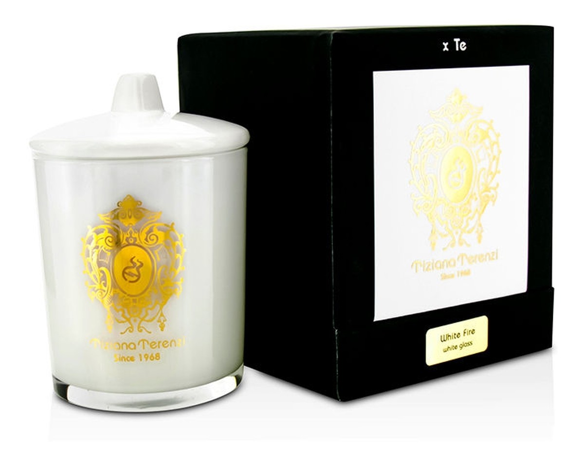 Tiziana Terenzi White fire white glass vonná svíčka 170 g