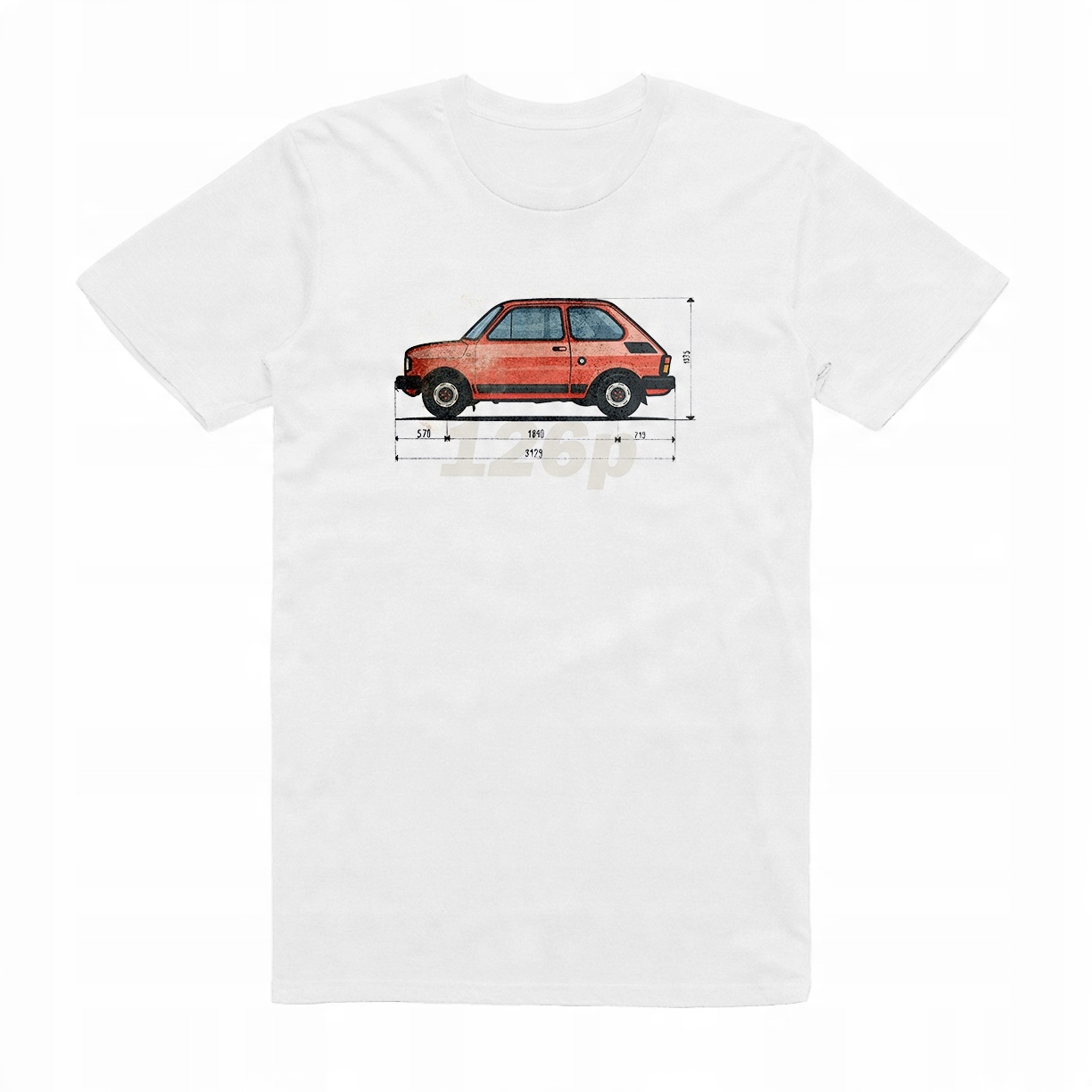 

XL - Koszulka T-shirt Fiat 126P Maluch Prl Prezent