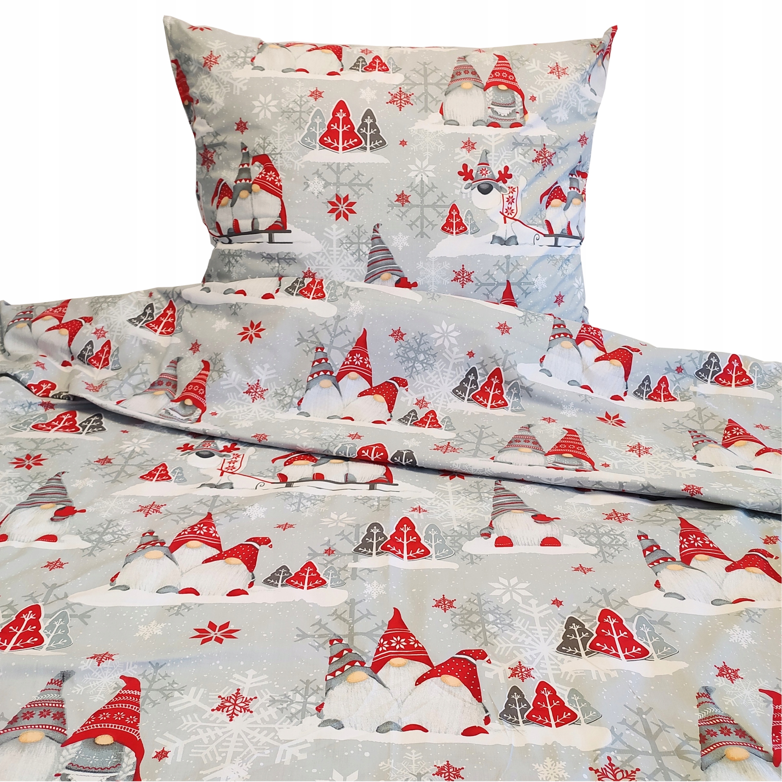 

Pościel Świąteczna Krasnale140x200+70x80