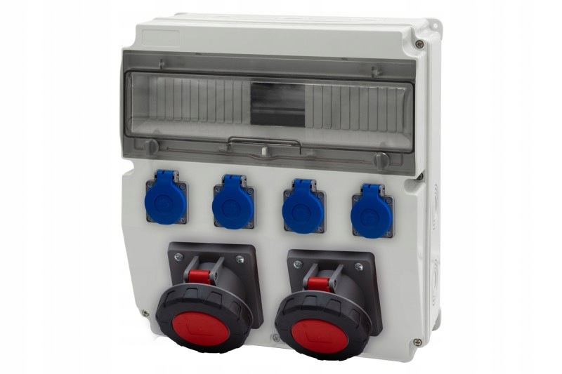 Rozdzielnica Caja 15M gniazda 2x63A 5p, 4x230V /15 modułów/ IP44