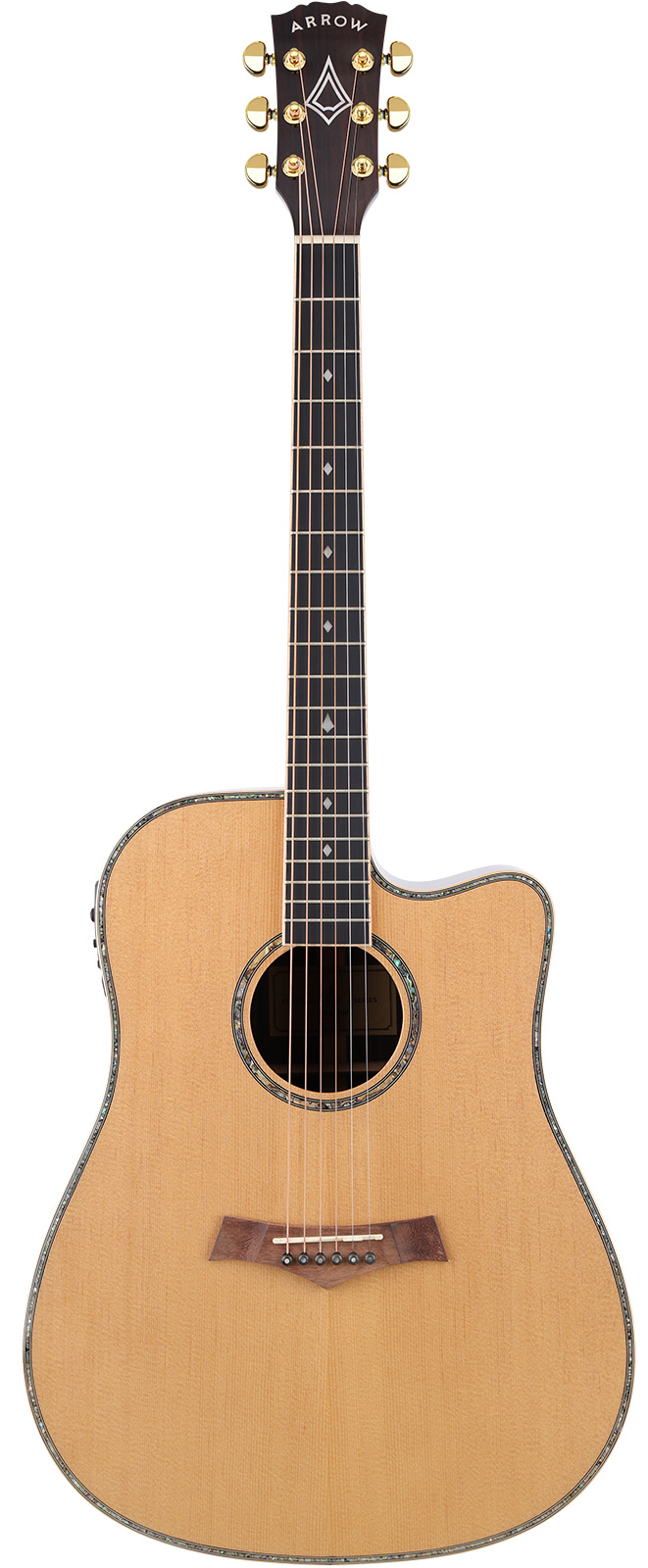 E-akustická kytara Arrow Platinum D Ce Sit/rw