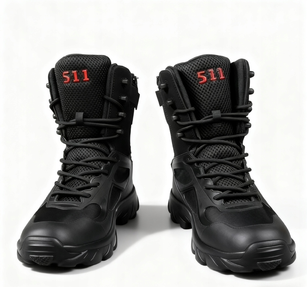 Taktické Vojenské, Voděodolné Trekové Kožené Boty