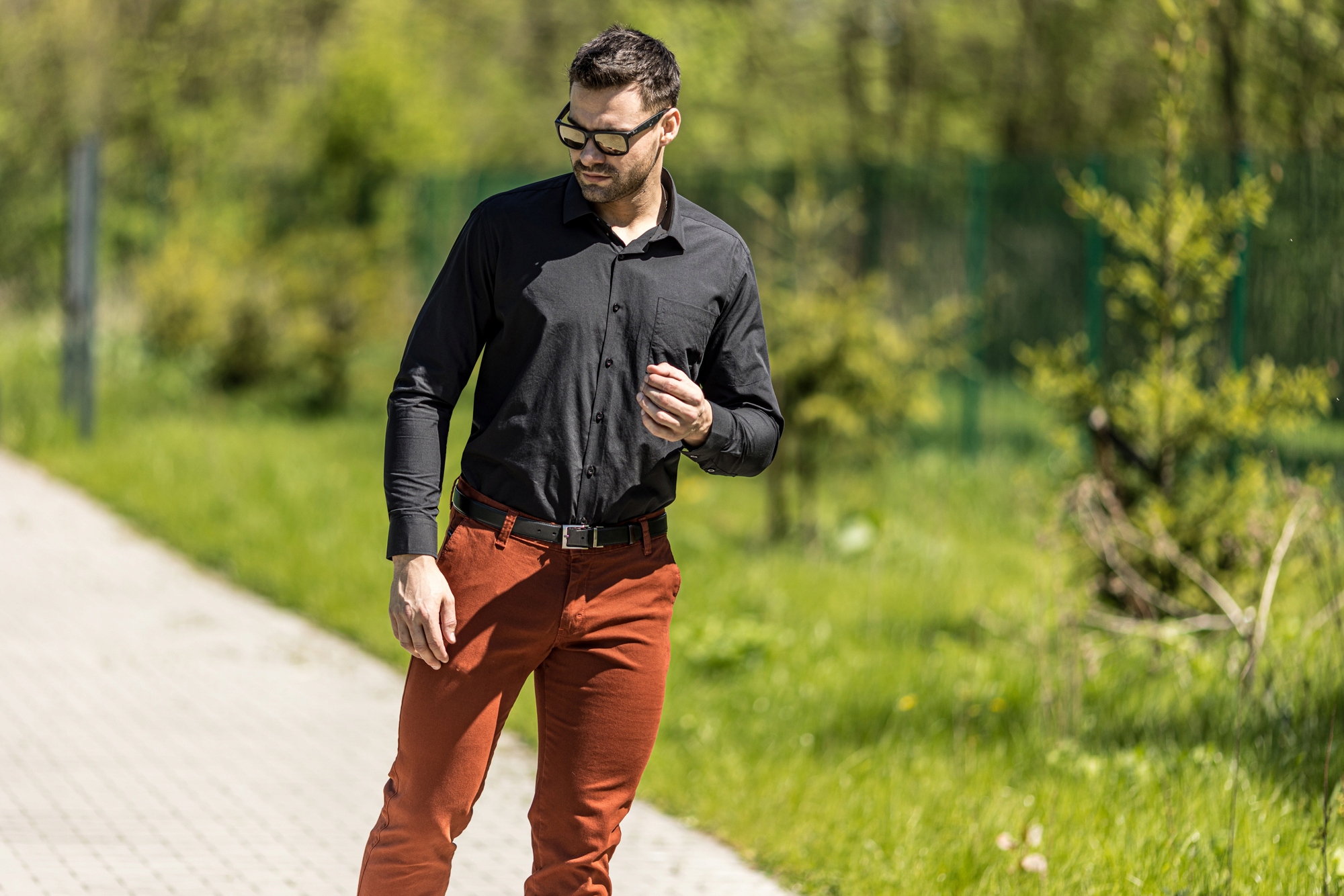 KOSZULA CZARNA ELEGANCKA KLASYCZNA - BAWEŁNA 40/41 Rozmiar kołnierzyka 40