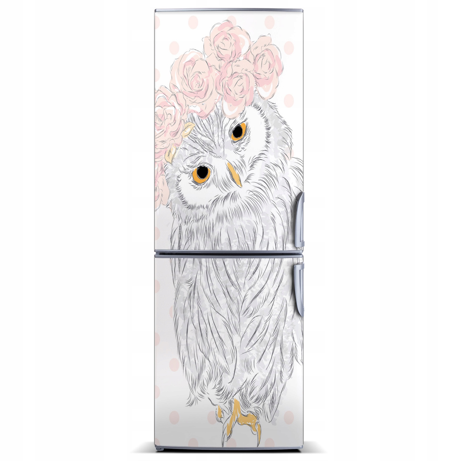 

Naklejka Magnes na lodówkę Sowa w wianku 60x180