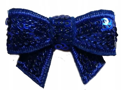 

Chabrowe Cekinowe Kokardki 4 CM X 3CM Gumki