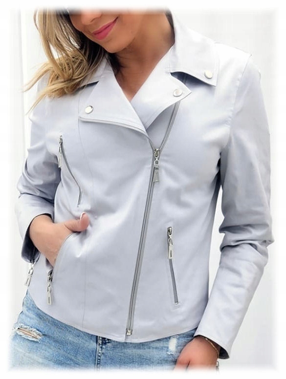 Kurtka Ramoneska Holi kolor Szary rozm. 38