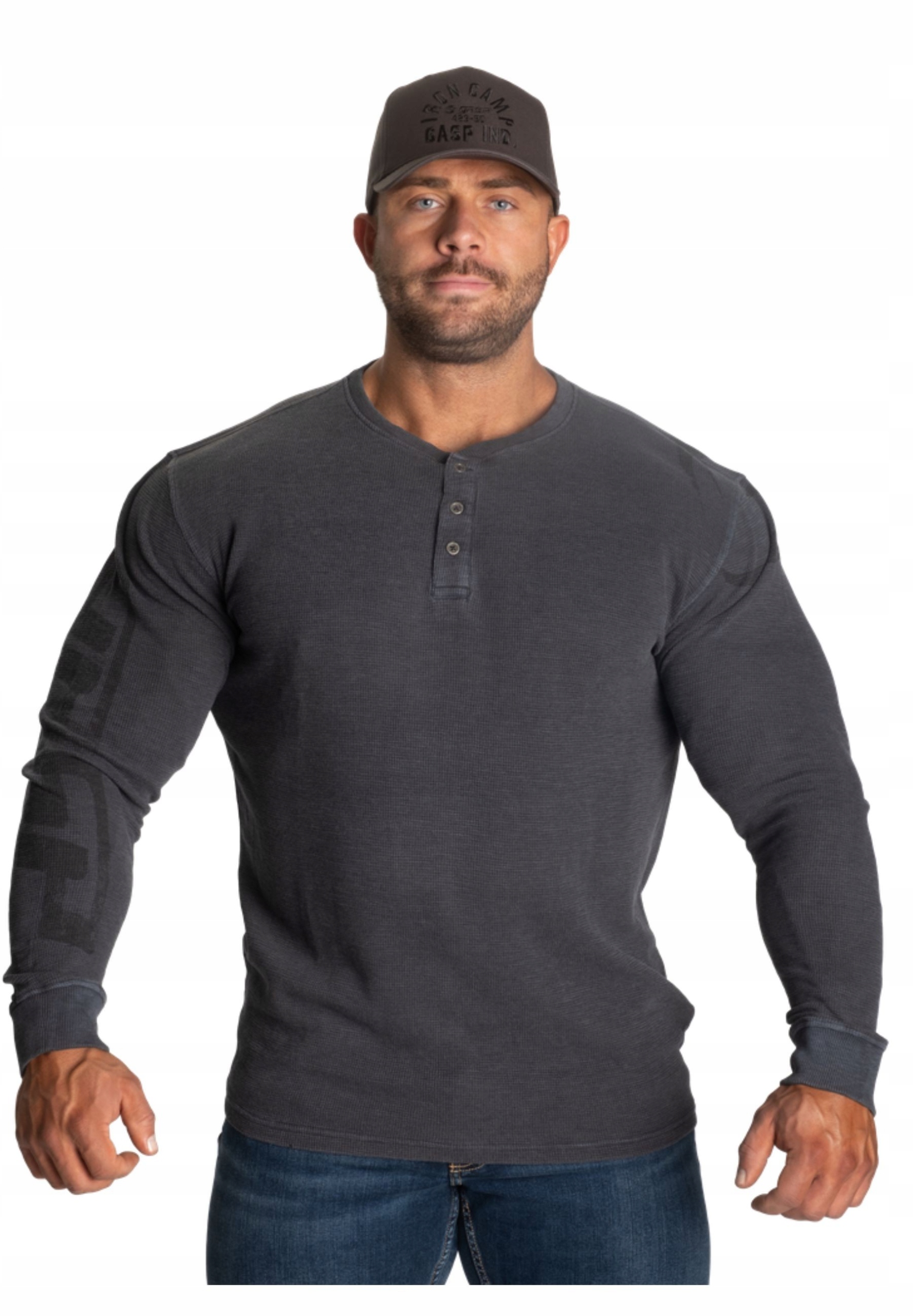 Koszulka z długim rękawem męska Longsleeve treningowy Gasp Thermal Henley