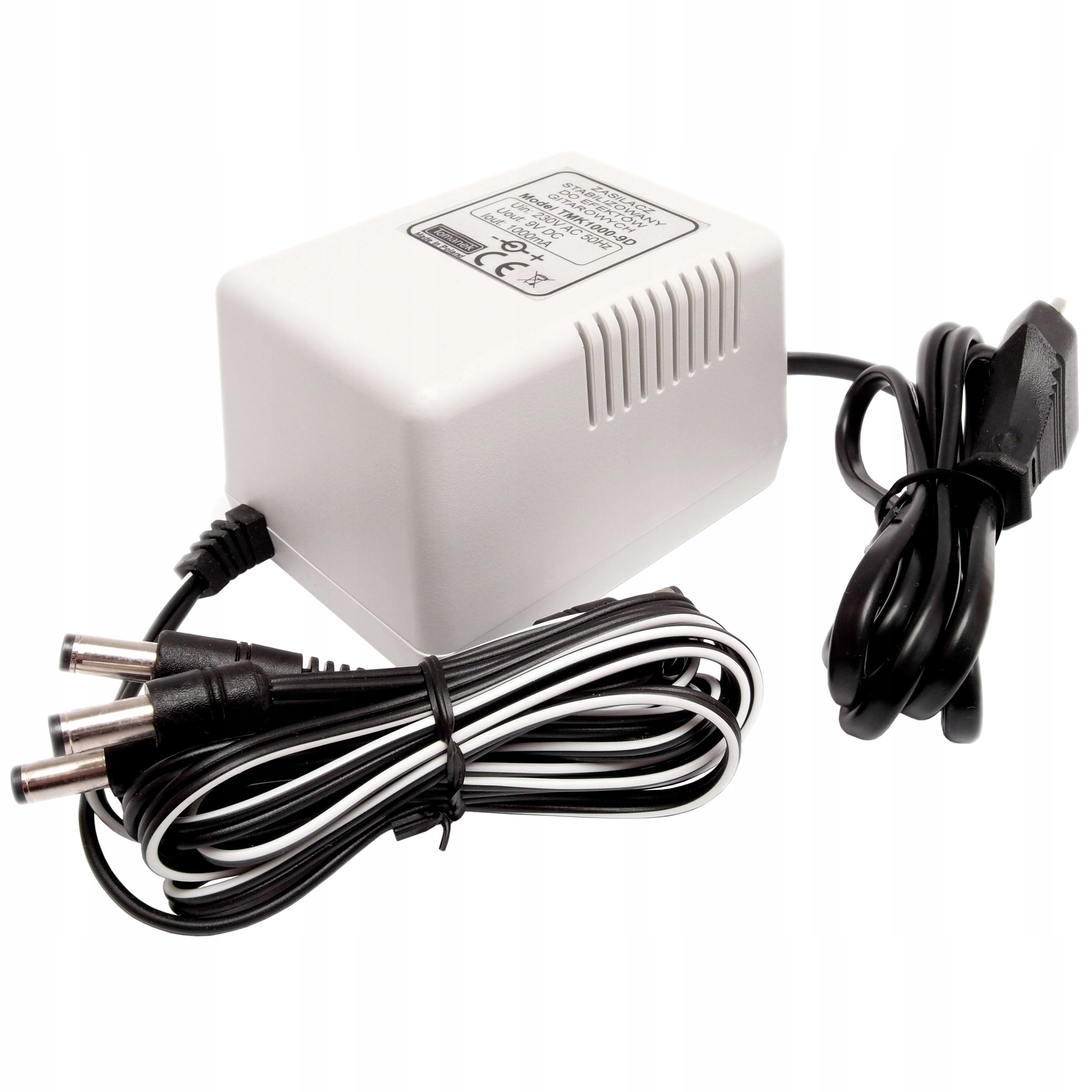 ZASILACZ DO 6 EFEKTÓW 9V 1000mA TOMANEK TMK1000-9D