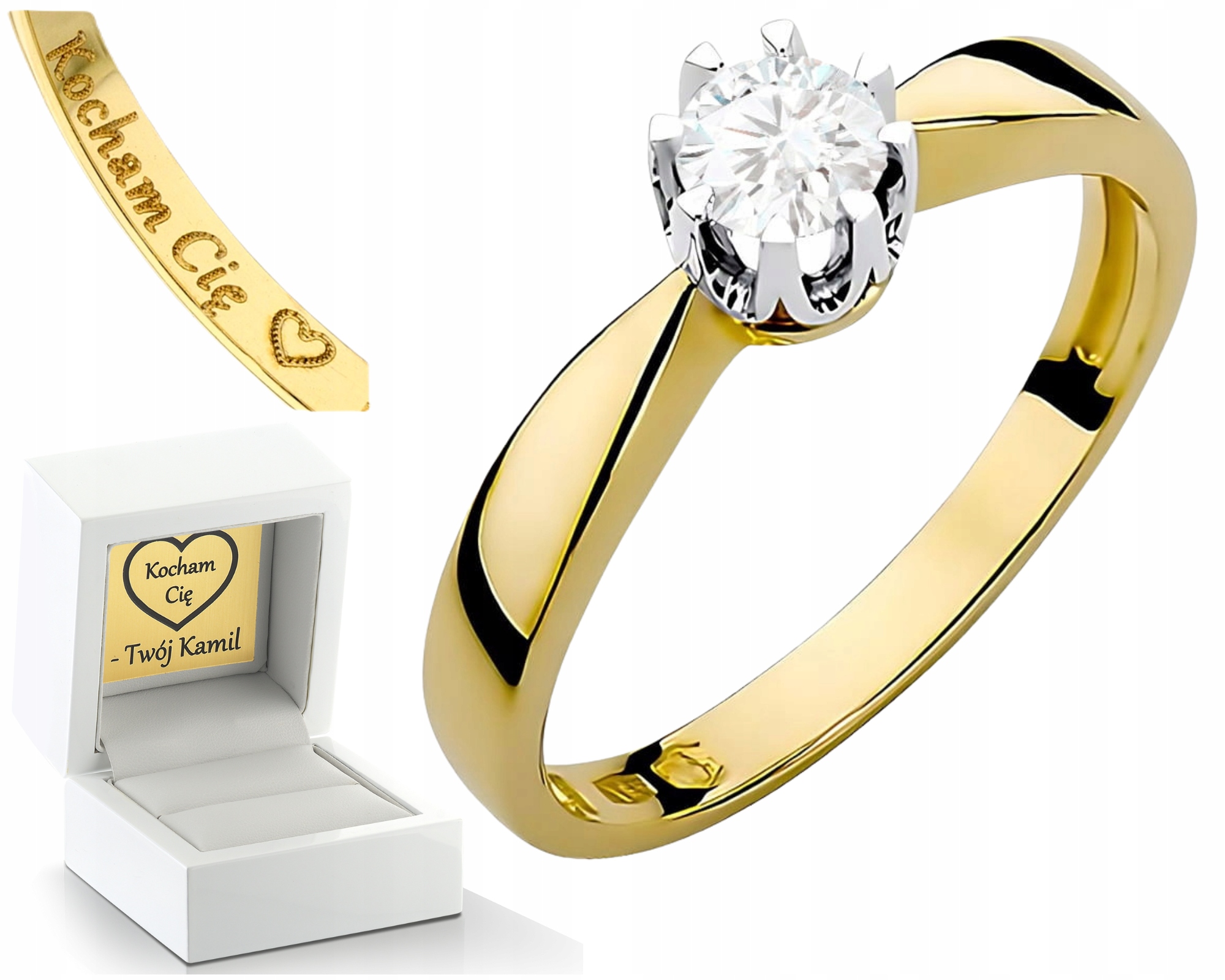 Zlatý Prstýnek Zlato 585 Laboratorní Briliant Lab Dárek