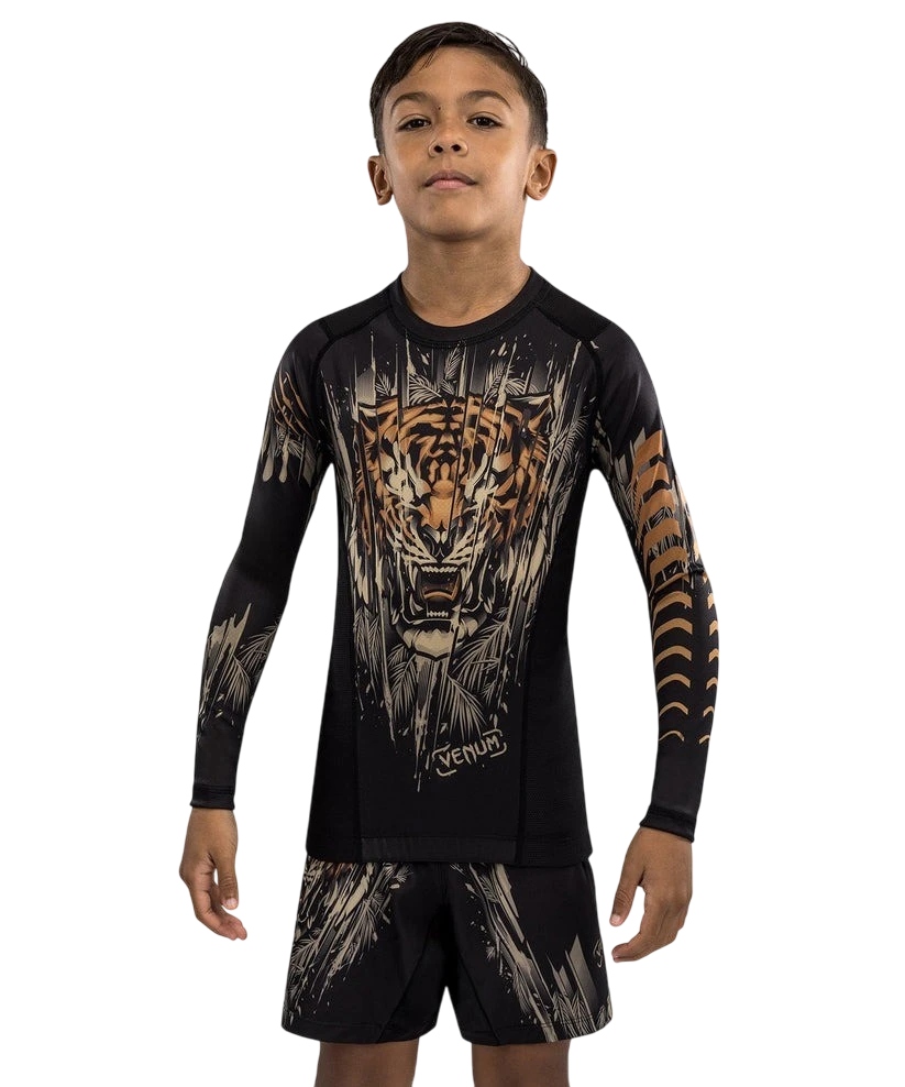 rashguard koszulka dla dzieci dry tech venum tiger 14 Czarny