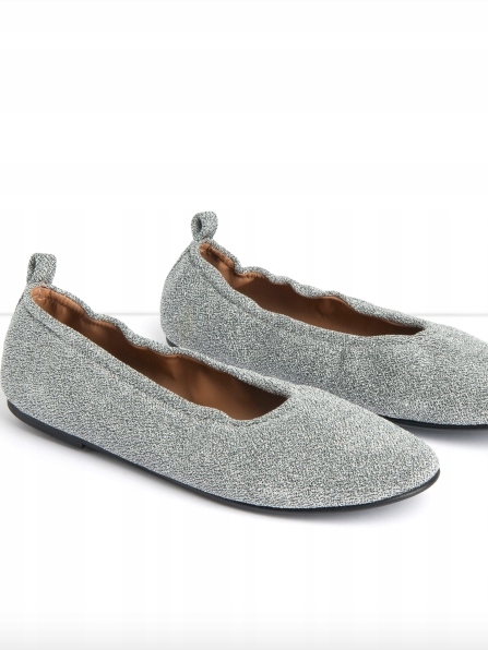 Buty baleriny srebrne Flattered 38