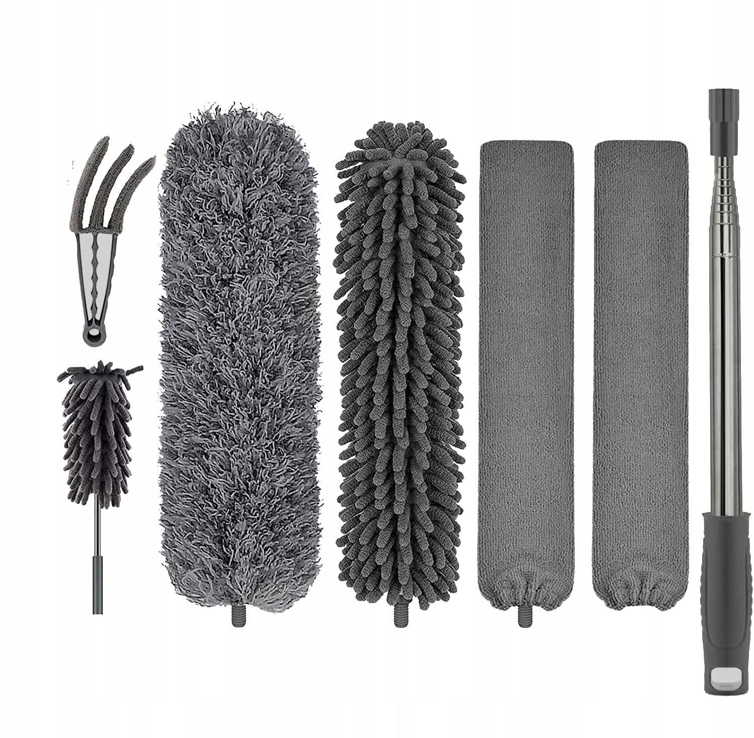 Levně Metla na prach z mikrovlákna s teleskopickou tyčí 76-200 cm.