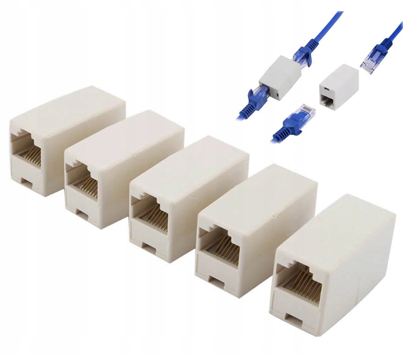 

Przejściówka Łącznik Beczka RJ45 RJ-45 KAT5E 8P8C