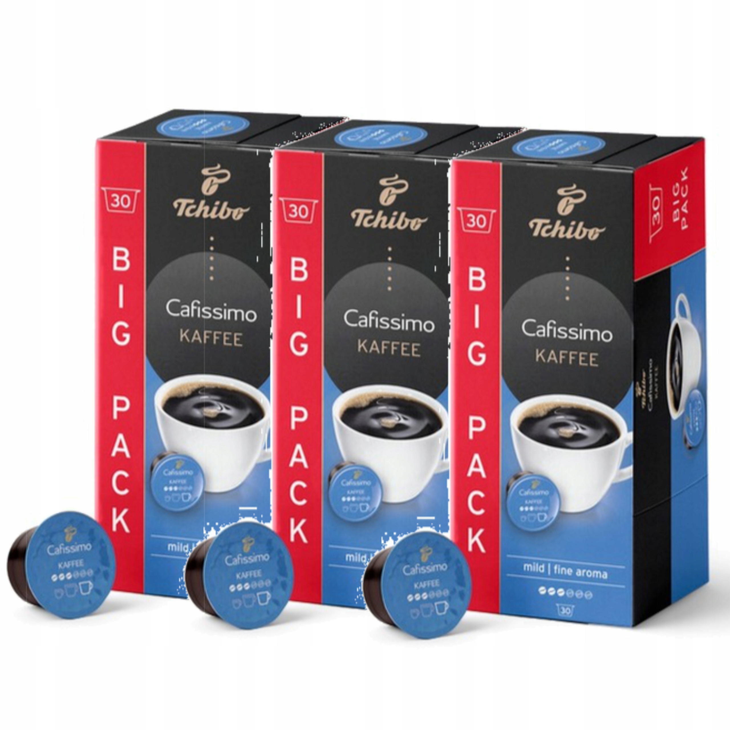 Levně Tchibo Cafissimo Fine Aroma Káva Arabika 30x3 kapslí Sada