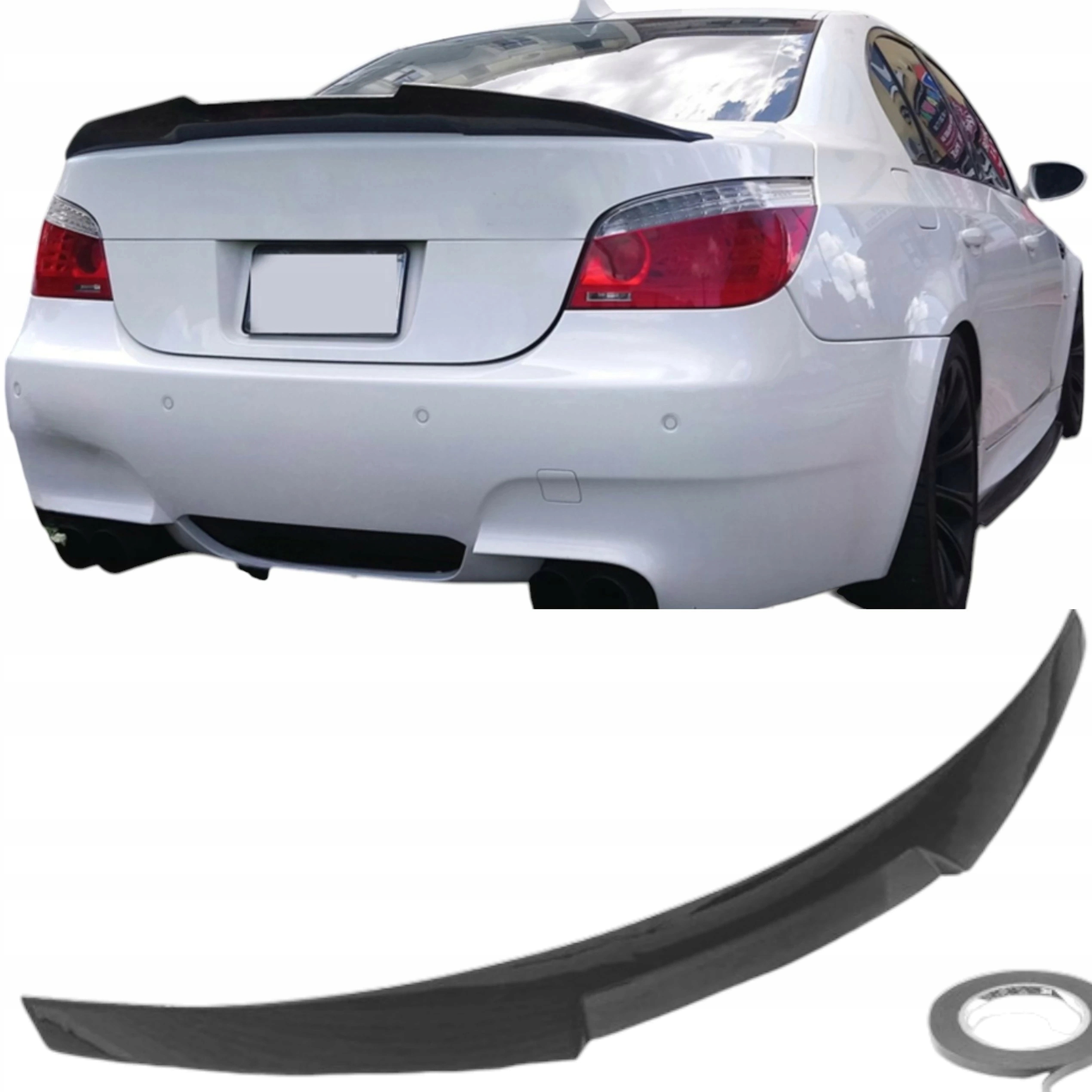 Spoiler Bmw 5 E60 01-10 Letka M4 Look Zadní Spoiler Klapky Zavazadlového Prostoru Vložka