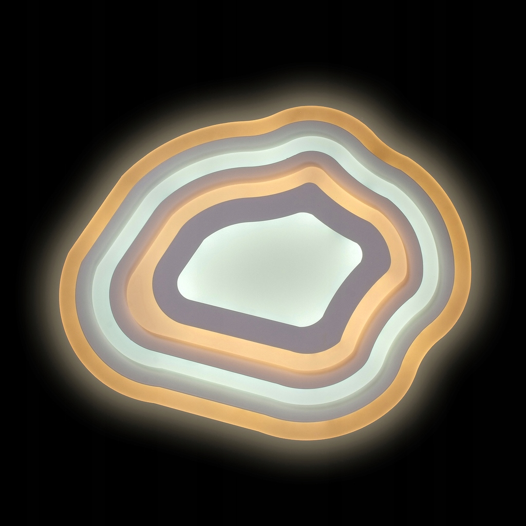 Stropný stropné svietidlo s výnimočným nepravidelným tvarom, vhodný do spálne