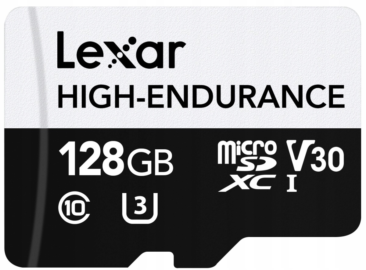 Karta microSD Lexar High Endurance 128GB C10 A1 U3 V30 100/45MB/s