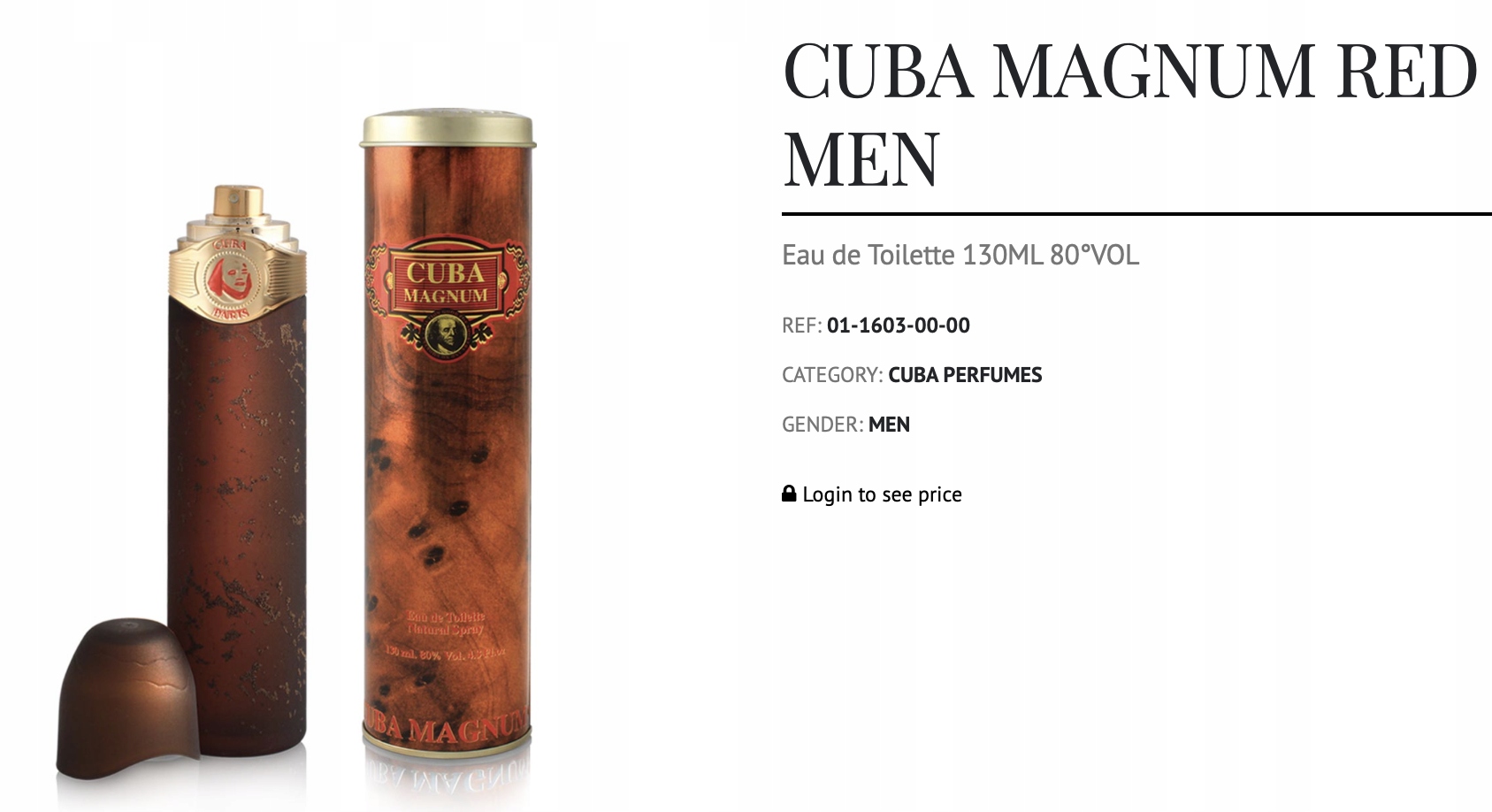 CUBA ORIGINAL MAGNUM MEN RED EDT 100 ML Kod producenta 5425017731986