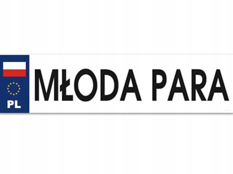 

Ślubna Tablica Rejestracyjna TR-24