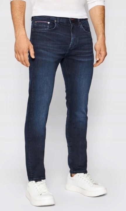 Pánské džíny Tommy Hilfiger Bleecker Slim Fit Th Flex Tmavě modré 29/32