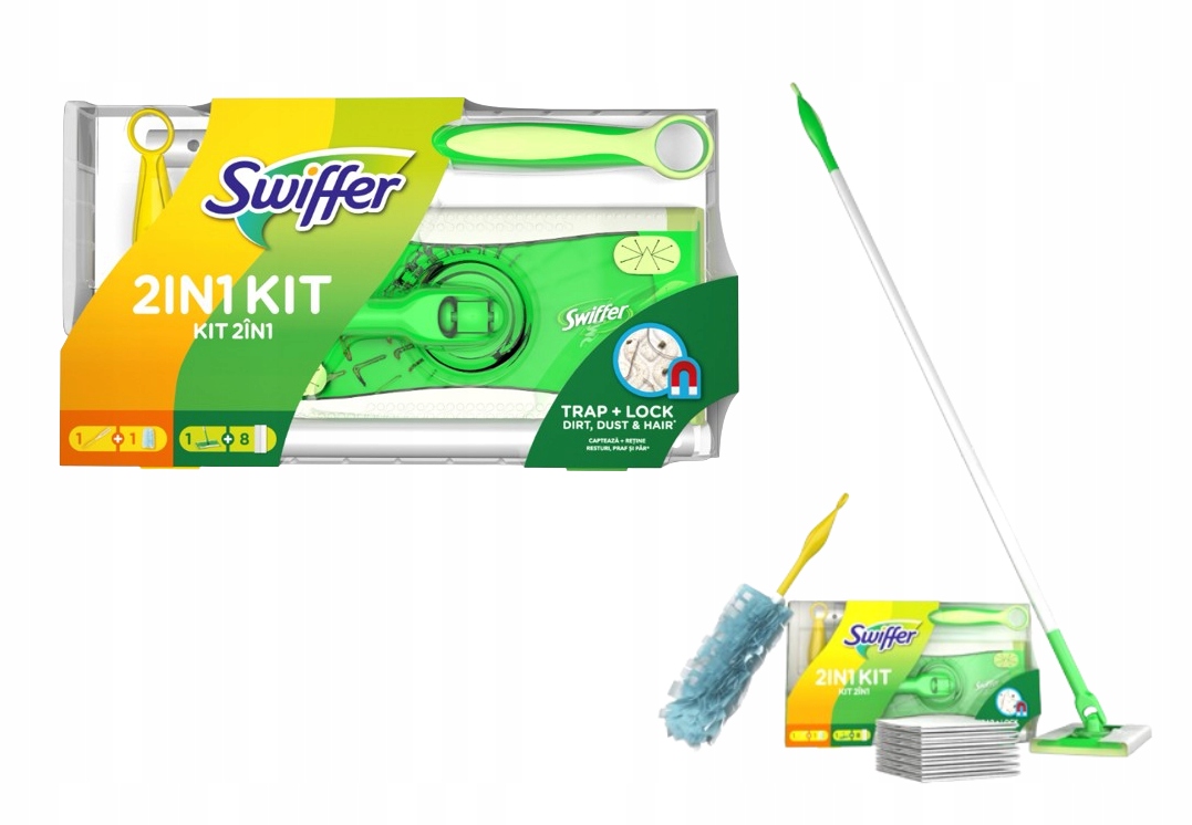 Úklidová sada Swiffer – mop utěrky prachovka