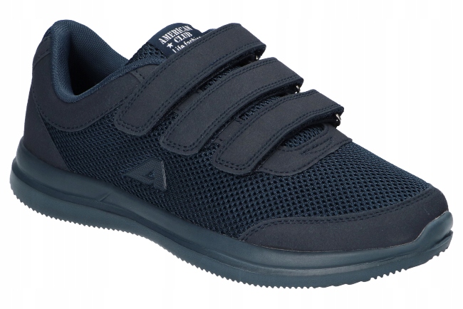 AMERICAN CLUB WT33 PRZEWIEWNE LEKKIE BUTY SPORTOWE NA RZEPY GRANATOWE 43