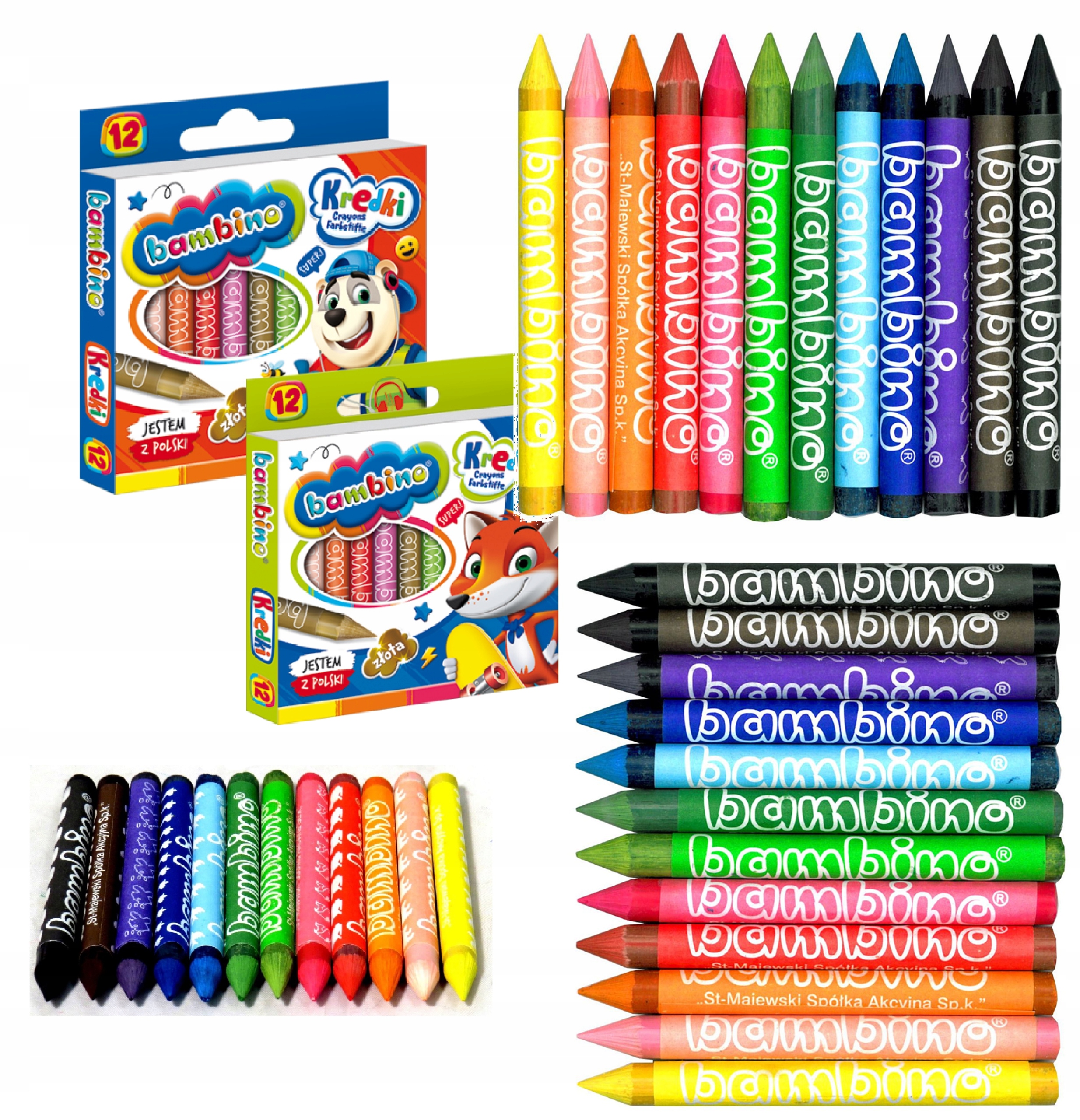 

Kredka Kredki Bambino 12 Kol. Kredka Gliniana