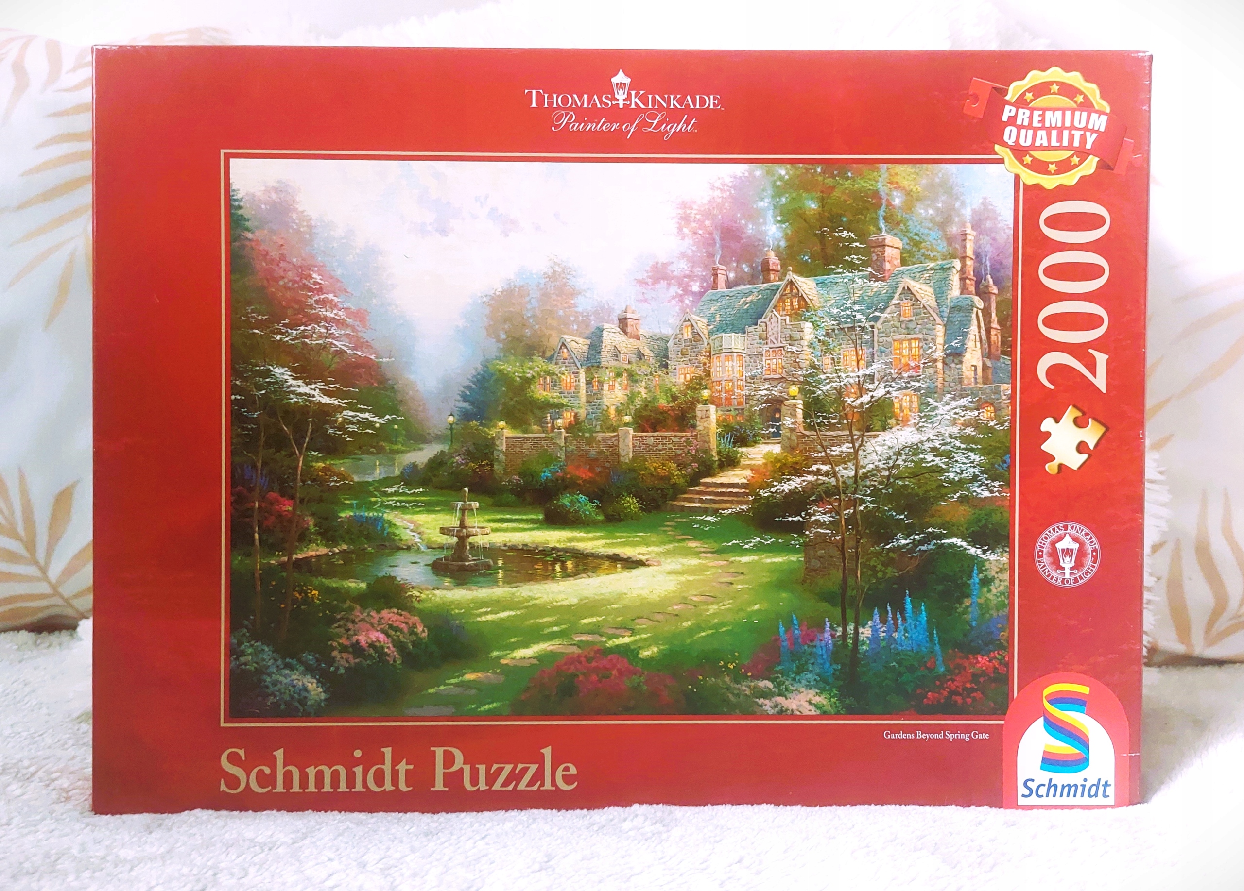 Puzzle Schmidt 2000 "Gardens Beyond Spring Gate" Thomas Kinkade Unikat!