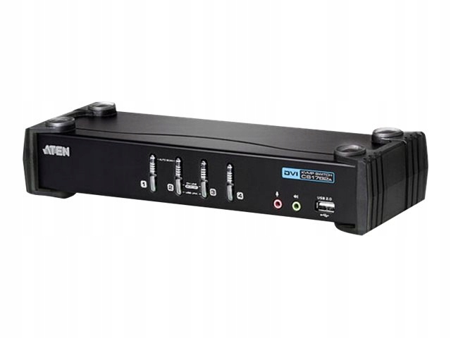 Przełącznik Kvm Aten CS1764A 4-Port Usb DVI/Audio Wysoka Rozdzielczość