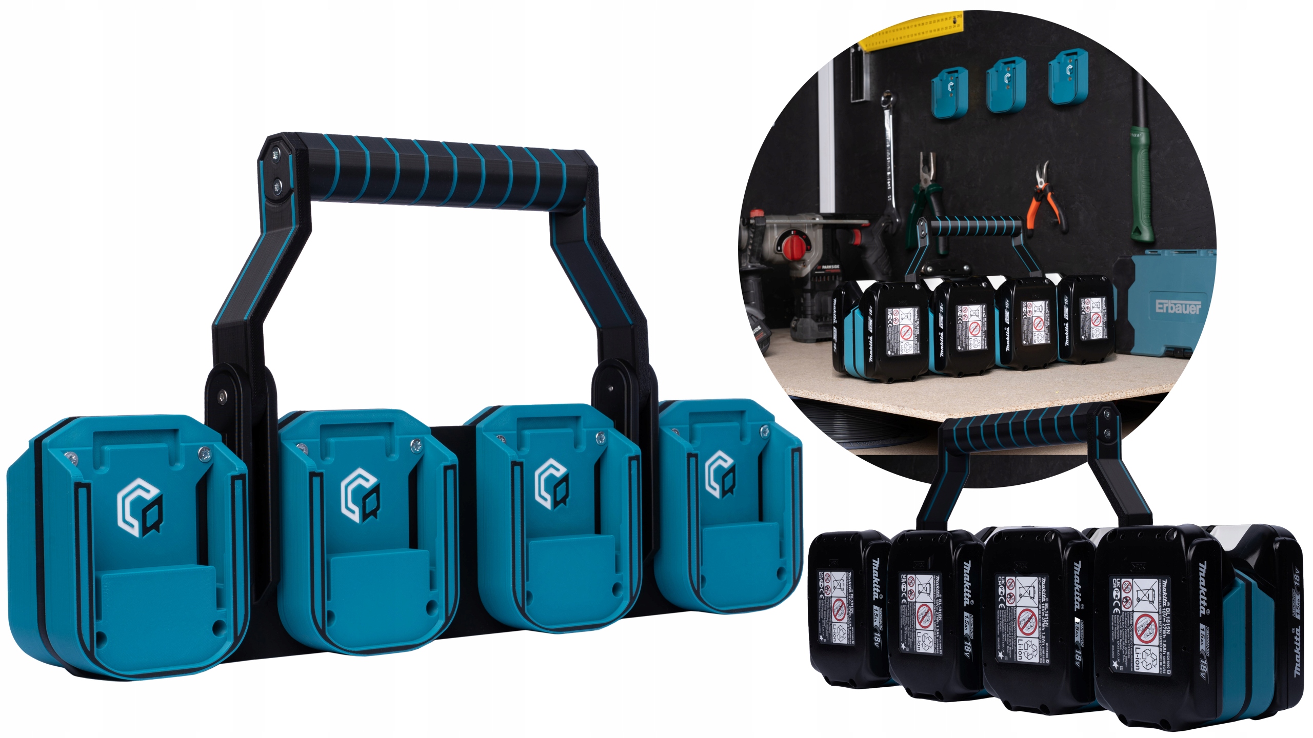 Transporter koszyk uchwyt na 8 akumulatorów Makita