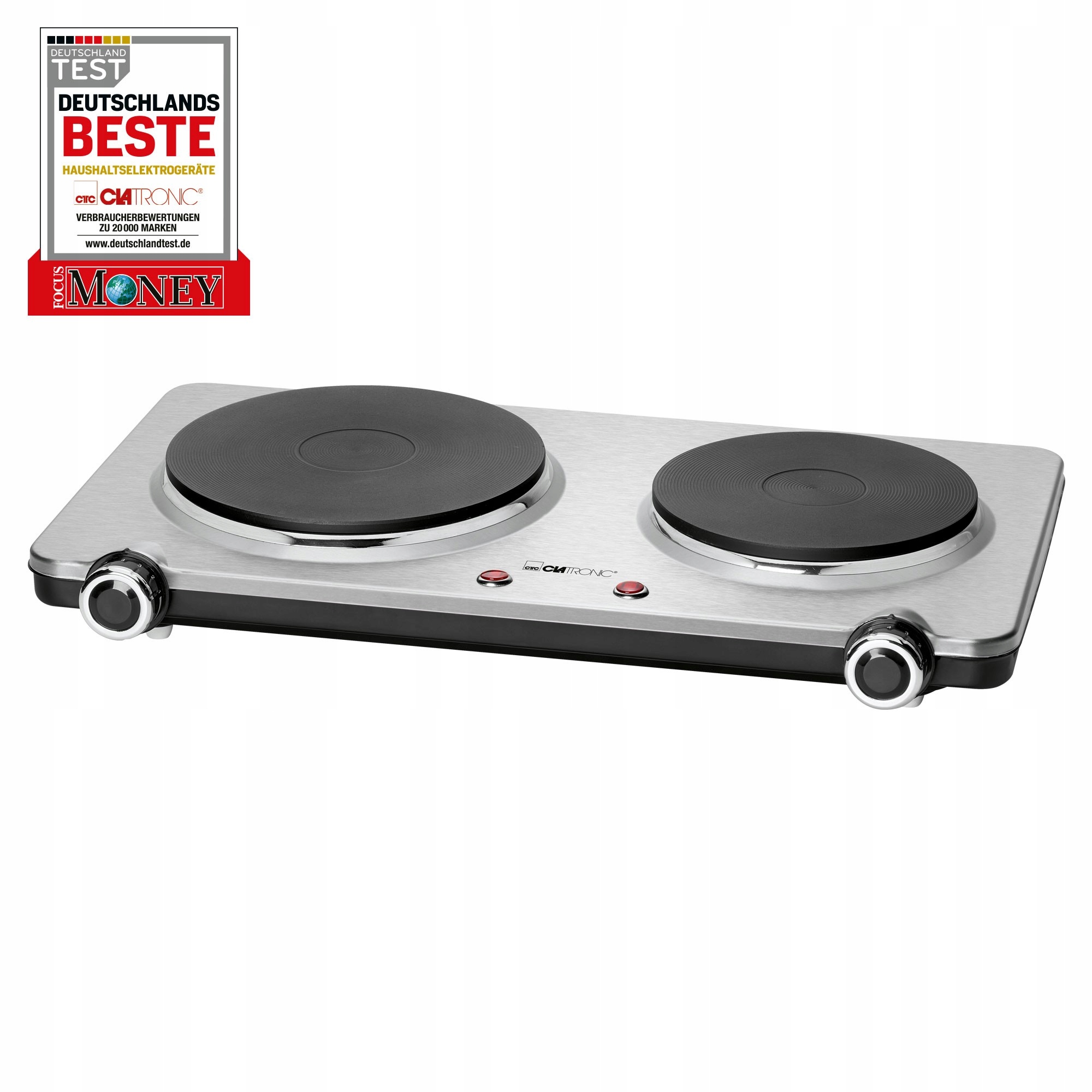 Kuchenka elektryczna przenośna dwupalnikowa Clatronic Dkp E