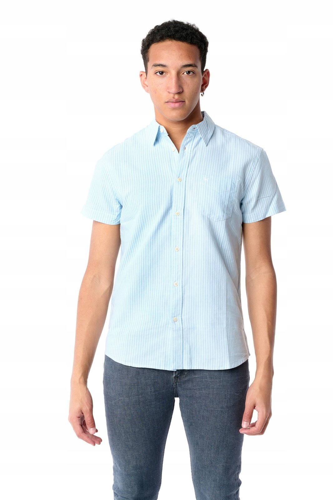 

Wrangler 1 Pkt Shirt Cashmere Blue W5J1BMX2B L