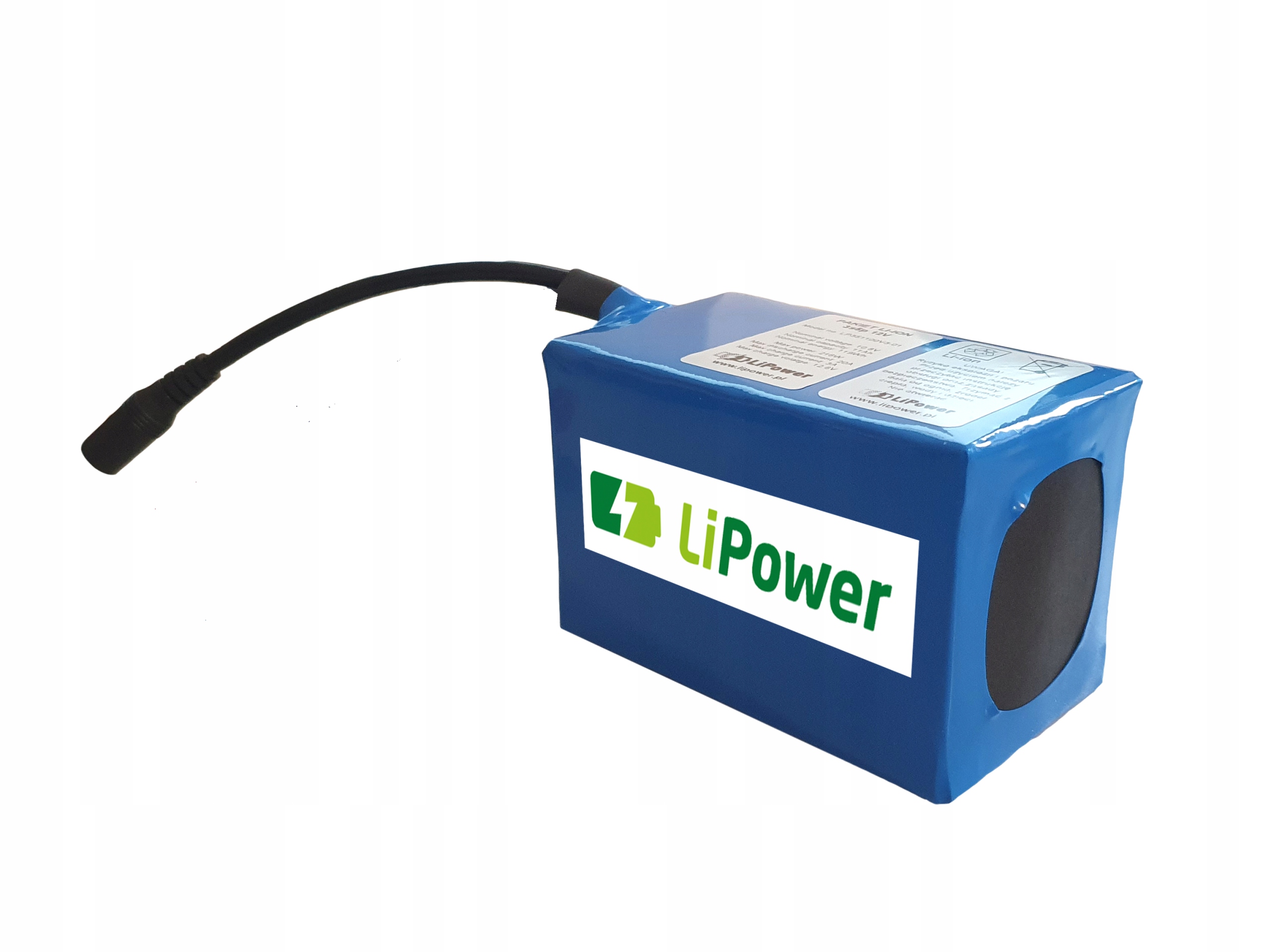 Akumulator Li-Ion LiPower 10Ah 12V ładowarka do kostiumów misia przewód DC