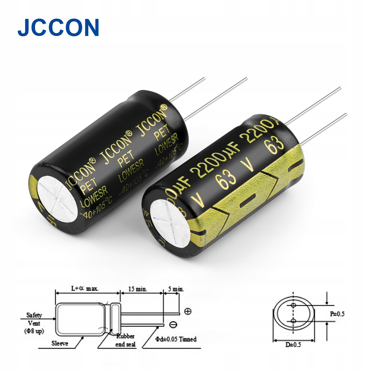 

2200UF 63V Ø18x31 Jccon Low Esr Kondensator Audio