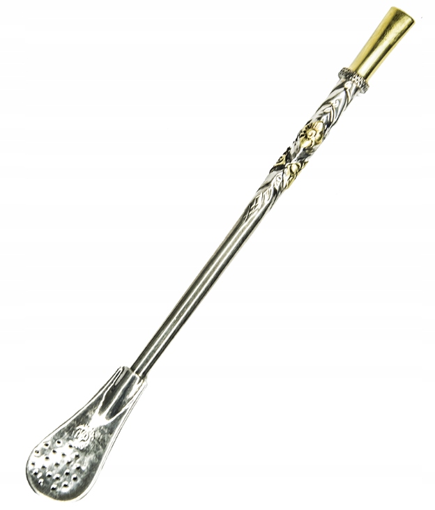 Bombilla Argentina Alpaka 17,5 cm Martin Fierro do Yerba Mate