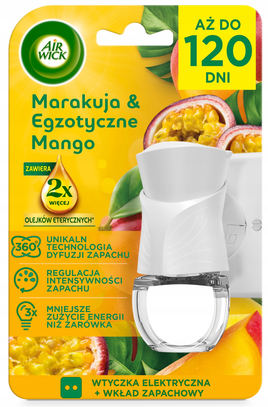 Air Wick Elektrický osvěžovač Marakuja a Exotické Mango komplet 19 ml