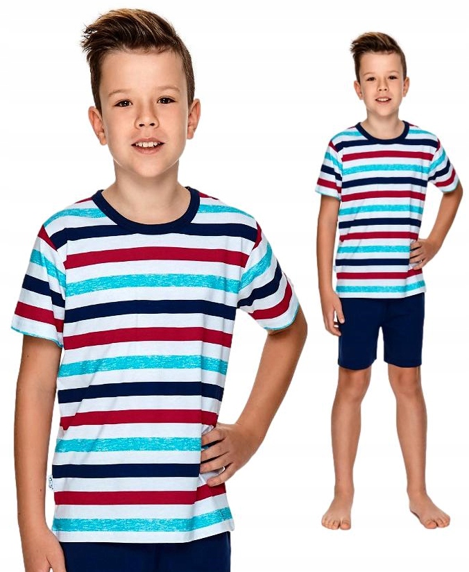 

Piżama dziecięca Taro Luka 2745 Bawełna Paski 134