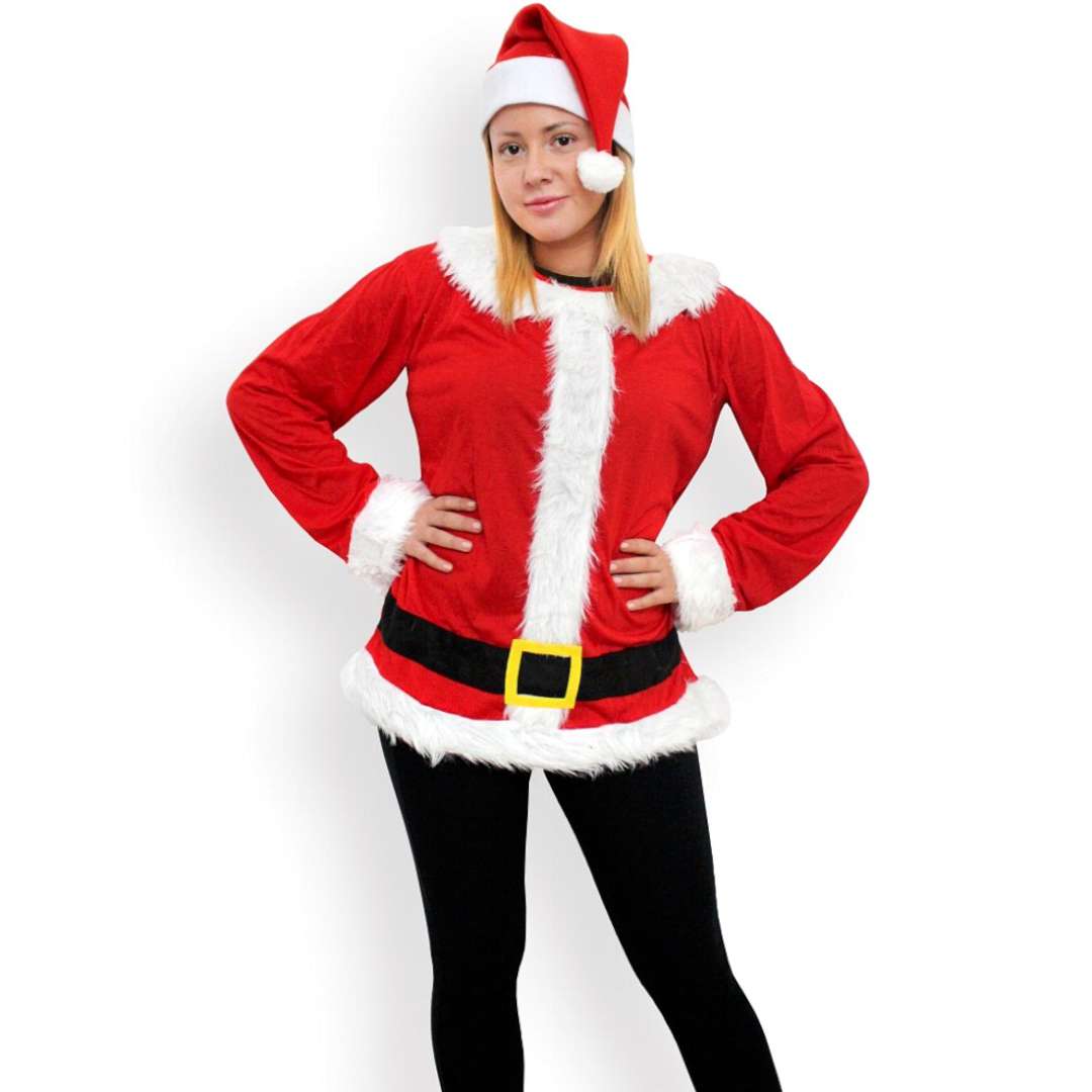 strój ŚWIĘTY MIKOŁAJ modny GWIAZDOR przebranie