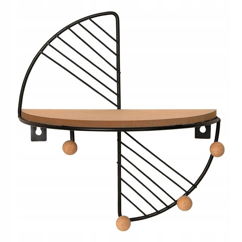 Kis fém fali polc display kulcstartókkal ékszerek