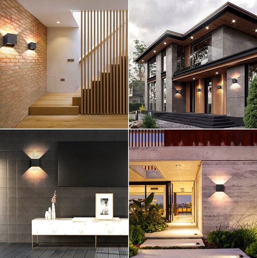 Lampa kinkiet LED zewnętrzna CZUJNIK RUCHU ścienna Kolor czarny