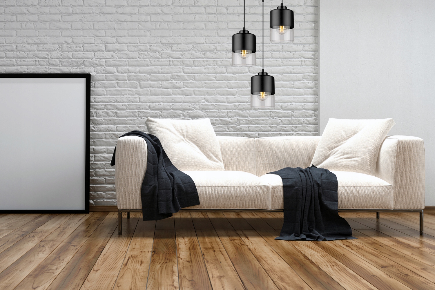 NOWOCZESNA LAMPA WISZĄCA SUFITOWA ŻYRANDOL SZKLANA Zasilanie sieciowe