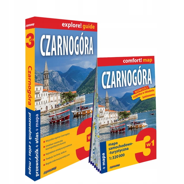 

Czarnogóra 3w1: przewodnik atlas mapa